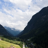 Alpy - vesnička Zaunhof v údolí Pitztal